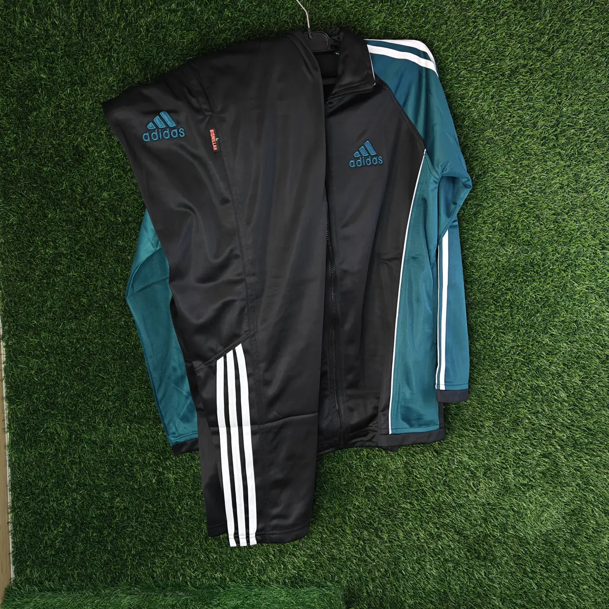 Adidas Emerald Green & Black Men’s Premium Tracksuit